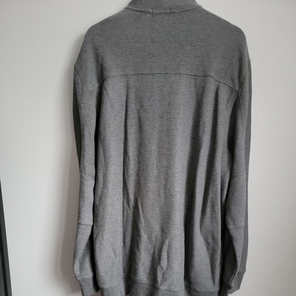 Calvin Klein Mens XL Gray Full Zip Jacket/Sweater w. Button Pockets - Picture 7 of 7